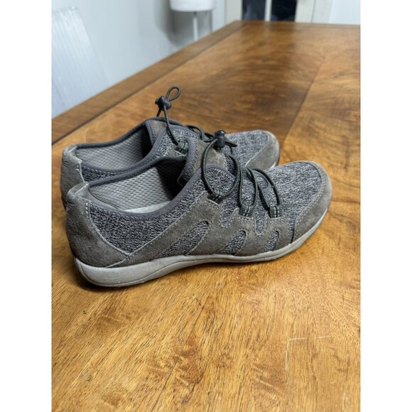 Dansko Women’s 7 Holland Taupe Tan Suede Leather Low Bungee Comfort  Shoes - Picture 3 of 6